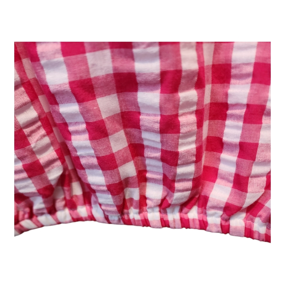 Torrid Pink Gingham Blouse - Picture 4 of 6
